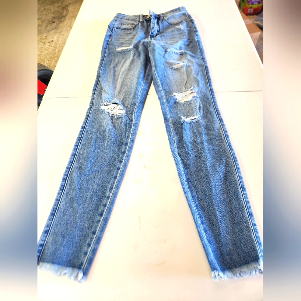 Shein distressed jeans